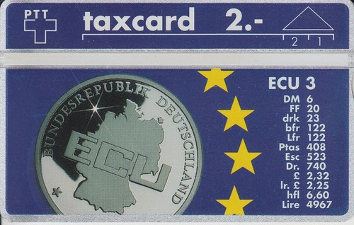 Schweiz ecu münze - schweiz, **