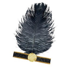 Schwarzer Federschmuck 20er