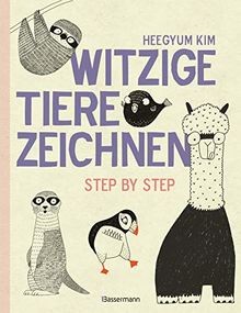 Witzige tiere zeichnen - witzige, step