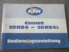 Fahrer-Handbuch Handbuch KTM Comet 50 RS4 / RS4L Bedienungsanleitung Bordbuch