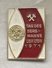 Abzeichen tag des - tag, bergmanns