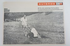 GUTBROD Kombinationsmotorgeräte Prospekt Typ MF70 2 Seiten 1972