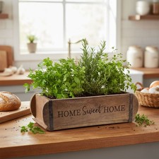 Holzbox Ziegelform mit Gravur