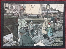 Theodor Pussel Frank Le Gall Druck Original Signiert