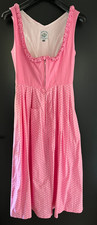 Damen Trachten Dirndl ärmellos Rosa gemustert ca. Gr. 38 v. Original Steindl