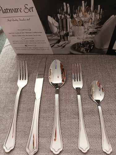 Edelstahl besteck set - edelstahl, silber