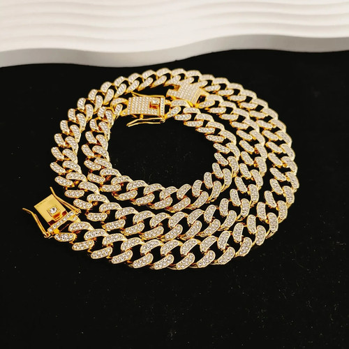 Halskette iced out bling - halskette,