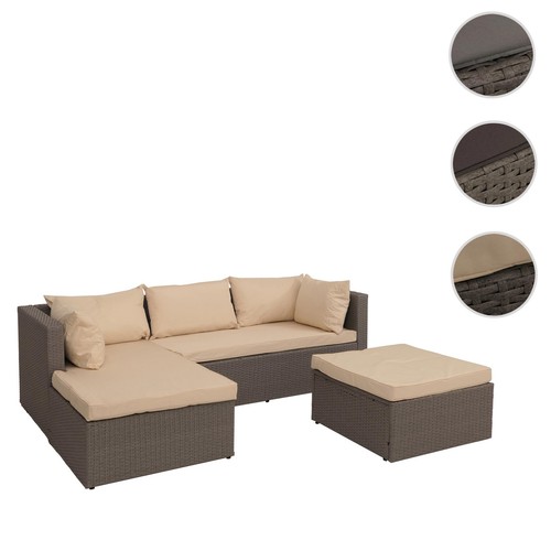 Poly rattan garnitur hwc o46 - poly-rattan, hwc-o46