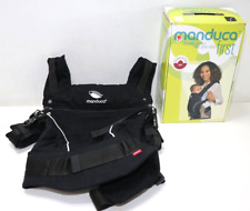 manduca FIRST Babytrage Baby und Kindertrage mit Rückenverlängerung, Night Black