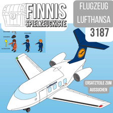 Playmobil 3187 Lufthansa - Ersatzteile - Flugzeug Airline Flughafen Airport City