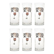 6x Dinkelacker Bierkrug Glas