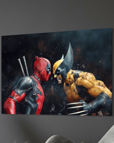 Deadpool wolverine leinwand - deadpool,