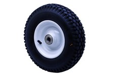 Rad 400 Luftbereifung 6PR 300 kg Stollenprofil Kugellager Achse 25 Blockprofil