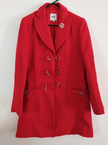 Piv moschino mantel rot - moschino, gr
