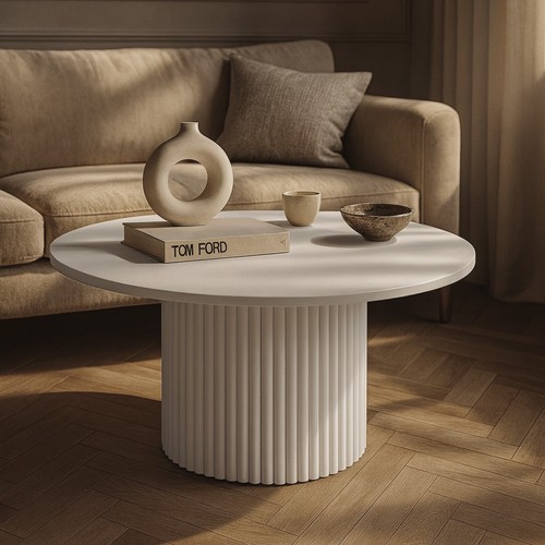 Couchtisch rund handgemacht - rund,
