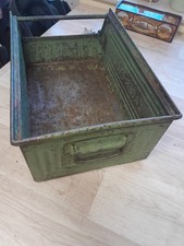 1x Lagersichtbox 50 cm Fix 2 Schäfer Lagerfix Lager Kiste Blech Metall Werkstatt