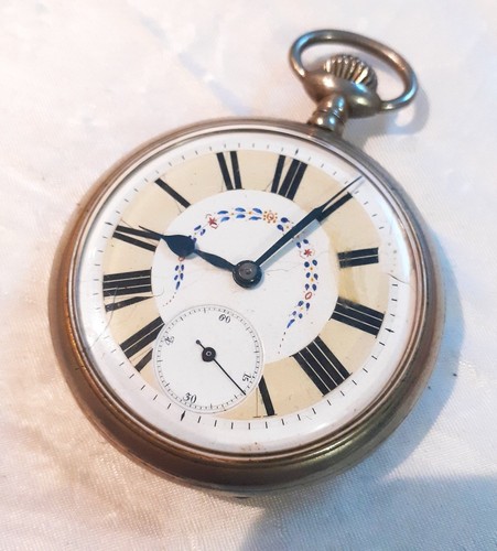 Antike metall taschenuhr d - taschenuhr, d=