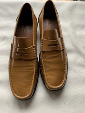 Ralph Harrison Damen Mokassin Gr. 41,5 Braun Leder Slipper Halbschuhe 