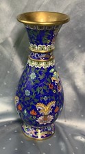 XL Cloisonne Vase emailliert -