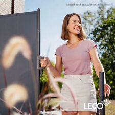 Leco ausziehbare Seitenmarkise, Aluminium-Stahlrohr-Mix (lichtgrau, 180 x 300 cm