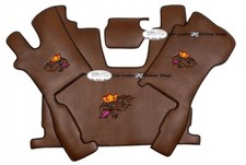 Truck floor mats brown smooth