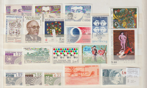 Frankreich posten aus 1984 - aus,