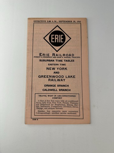 Vintage 1941 erie eisenbahn - erie,