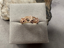 Clogau walisischer Ring 9 kt Gelb- & Rotgold Lebensbaum Größe N Wales 7 mm