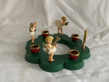 Engel Adventskranz Kerzenhalter Hartplastik 50er/60er Jahre  Weihnachten