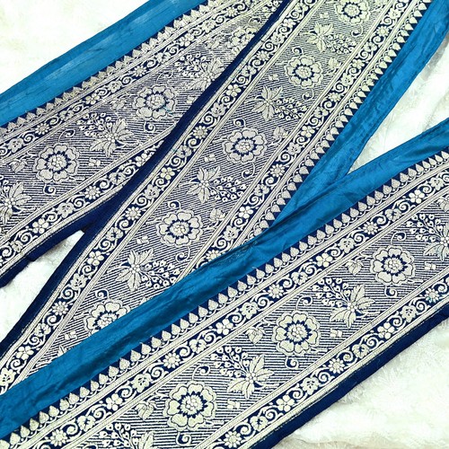 Indischer vintage blauer sari - indischer,