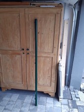 4x Zaunpfahl grün für Einschlagboden für Geflechthöhe 150 cm, Ø 3,8 x 166,5 cm