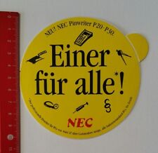 Aufkleber/Sticker: NEC