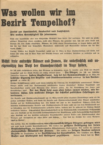 Flugblatt 1923 wählt liste - 1923,