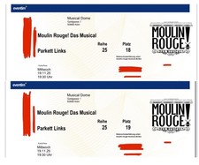 ???2x Musical Tickets Köln Moulin Rouge (Mi 19.11.25)?