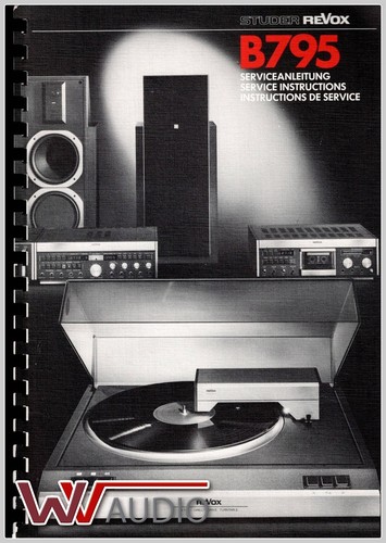 Studer revox b795 service - studer,