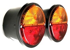 2x rund Rückleuchte mit