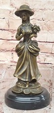 Bronze Viktorianisch Lady Mit