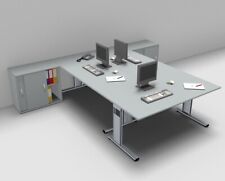 3er Teamarbeitsplatz G3S Schreibtisch 3 Personen Doppelarbeitsplatz Bürotisch