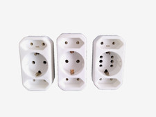 ✅3er Set 3 fach Steckdosenadapter Adaptersteckdose Multistecker Mehrfachsteck.✅