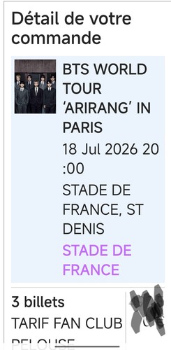 Bts paris world tour - x,