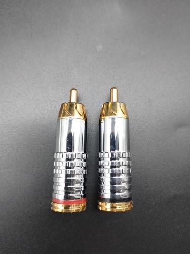 Cinch rca stecker vergoldet - cinch,