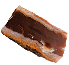 Achat als Anschliff poliert von Chemnitz  Altendorf  im  Erzgebirge Sachsen