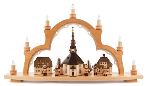Schwibbogen seiffener dorf mit - dorf,