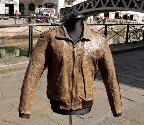 Herren bomber lederjacke - herren,