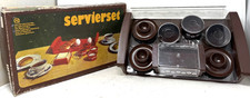 DDR Tablett Eierbecher Butterdose Dosen Sahnegießer Servierset Camping UNBENUTZT