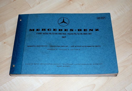 Ersatzteilliste mercedes 1626 - ersatzteilliste,