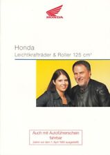 P + HONDA, Leichtkrafträder & Roller 125 ccm + Prospekt + 24 Seiten, aus 11/2001