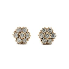 Diamant Ohrringe Blume -
