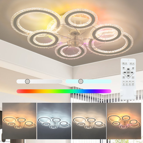 Led deckenventilator mit - led,