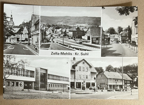 Ansichtskarte zella mehlis - ansichtskarte,
